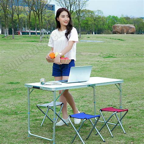 Folding Camping Table Aluminium Picnic Portable Party BBQ Tables Indoor Outdoor | eBay