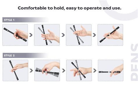 Amazon.com : 2 Pieces Spinning Pen Rolling Finger Rotating Pen Gaming Trick Pen Mod with ...