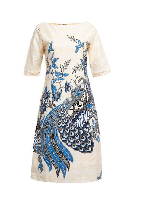 Batik Dress Batik Indonesia Midi Dress White Batik Batik | Etsy