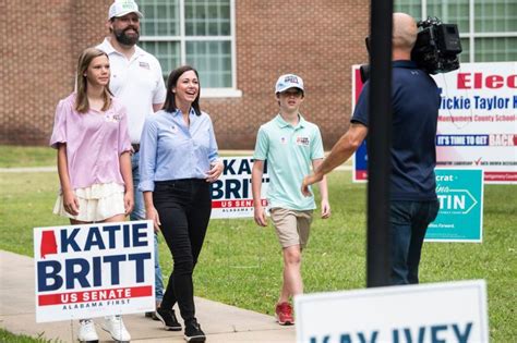 Katie Britt leads Alabama GOP Senate primary race, runoff likely