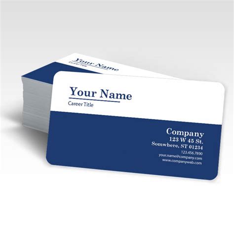 Buy Rounded Corner Business Cards in FL - Radius 1/4" or 1/8"