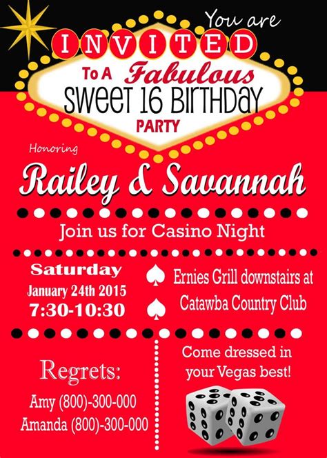 Image result for casino theme party invitation | Casino theme parties, Vegas theme party, Casino ...