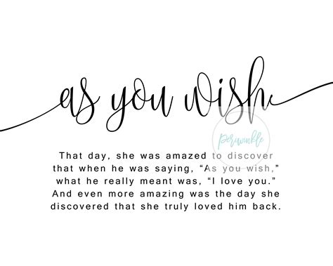 As You Wish-princess Bride Quote-wedding/anniversary Gift-home - Etsy UK