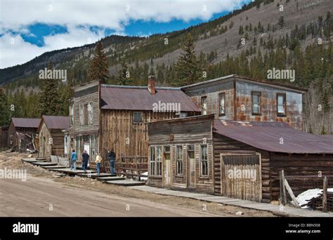 Colorado Saint Elmo ghost town Stock Photo - Alamy