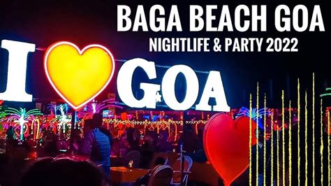 Baga Beach Goa Night Party Start हो गया है | Baga Beach Nightlife 2022 | Full of Tourist | Goa ...