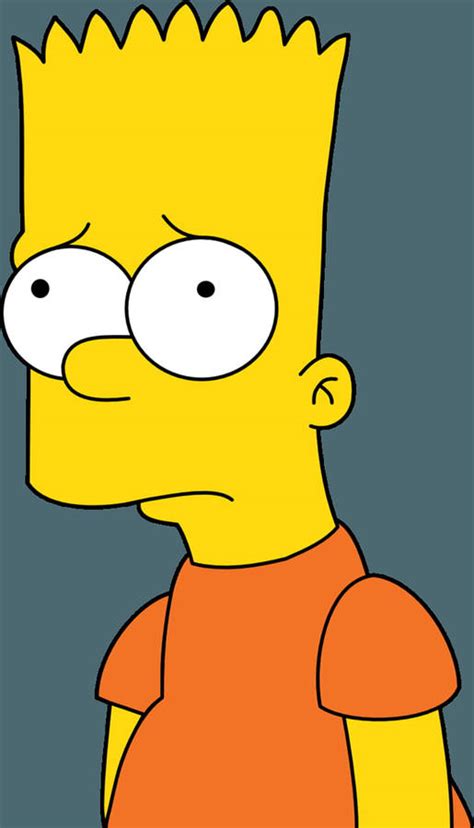 Download Bart Sad Face Wallpaper | Wallpapers.com