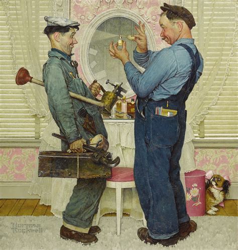 Norman Rockwell - Two Plumbers (1951) : r/museum