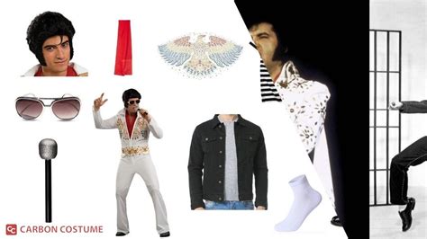 Costume, Reenactment & Theater Apparel Fashion Mens Elvis Presley Jailhouse Rock Adult Halloween ...