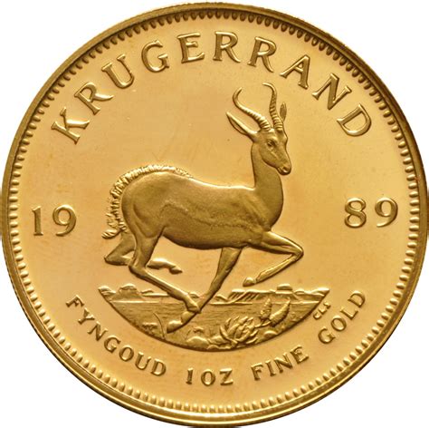 Gold Ounce 1989 Krugerrand, Coin from South Africa - Online Coin Club