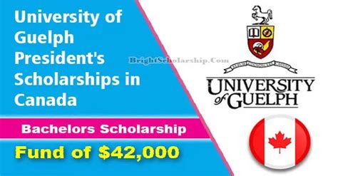 University of Guelph President's Scholarships 2023-24 in Canada (Funded)