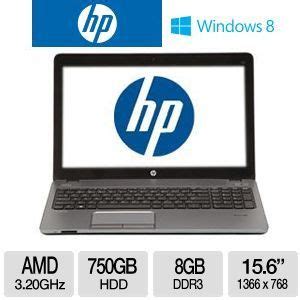 HP 455 G1 F2R65UT#ABA Notebook PC - AMD A6 (2.70GHz), 8GB Memory, 750GB ...
