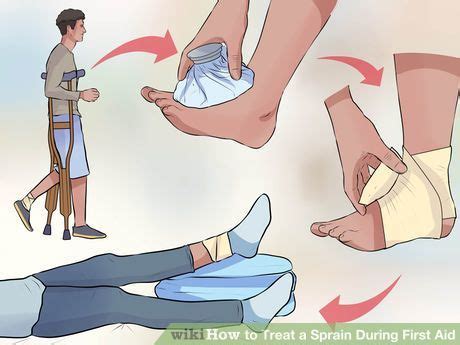 How to Treat a Sprain During First Aid: 11 Steps (with Pictures) | First aid, Sprain, Sprained ankle