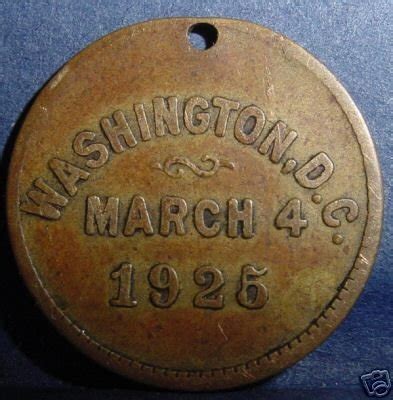 Medal Calvin Coolidge Inauguration 1925 Washington DC | #35311501