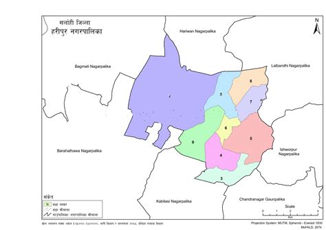 Map of Haripur Municipality, Sarlahi, Nepal – Nepal Archives