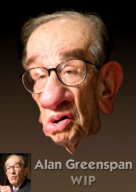 Rodney Pike Humorous Illustrator: Alan Greenspan 3 WIP