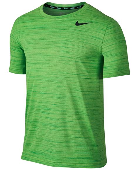 Nike Men's Dri-fit Touch Heather T-shirt in Green for Men | Lyst