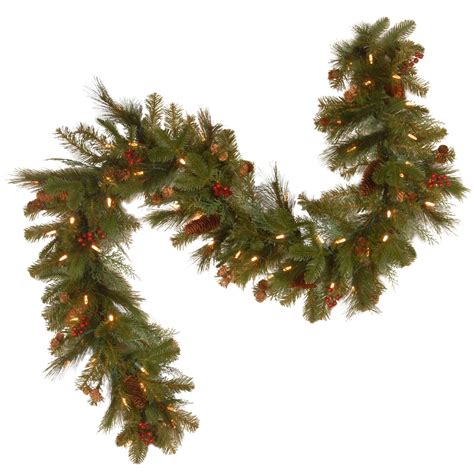 6' Pre-Lit Artificial Christmas Garland - Soft White LED Lights | Christmas Central