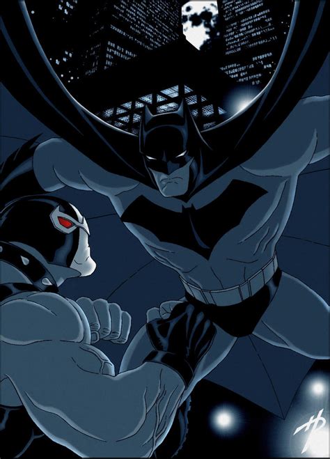 Batman Fights Bane by Hal-2012 on DeviantArt