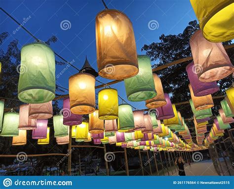 Lanterns for Loy Krathong Festival Editorial Stock Image - Image of christmas, krathong: 261176564