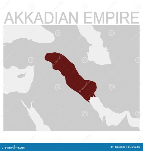 Map of the Akkadian Empire stock vector. Illustration of british ...