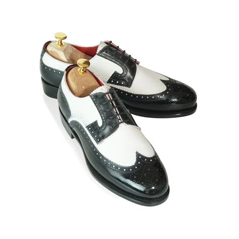 Men Black and White Spectator-Men Spectator Shoes-Men bespoke | Etsy