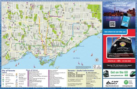 Toronto Tourist Attractions Map - Printable Map Of Toronto - Printable Maps