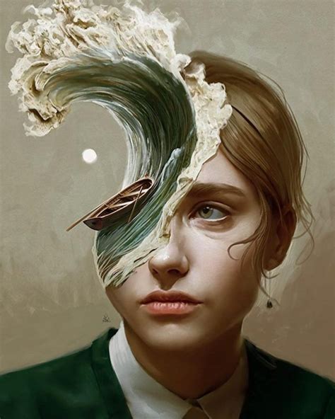 La ilustración digital de Aykut Aydoğdu. Surrealismo y píxeles | Subrealismo arte, Arte ...