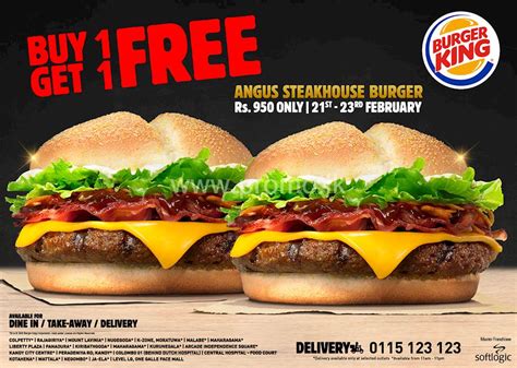 Exclusive Offer from Burger King! Buy One Get One Free on Angus ...