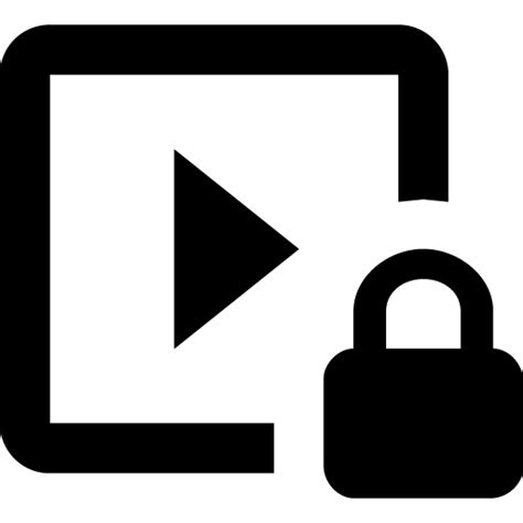 play box lock outline - Download free icon