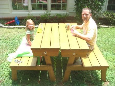 Incredible convertible picnic table / benches. Build A Picnic Table, Picnic Bench, Picnic Tables ...