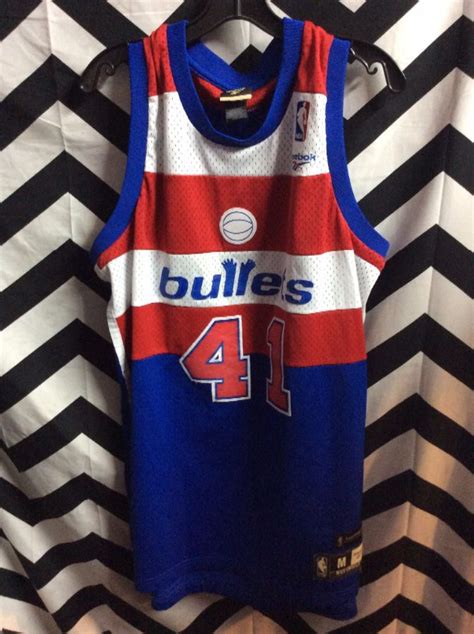 Reebok Throwback Basketball Jersey – Washington Bullets – Wes Unseid ...