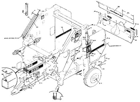 (8440) - CASE IH ROUND BALER (1/88-12/90) (30[1]) - DECALS AND LOCATION DIAGRAM Case Agriculture