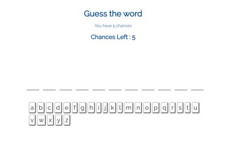 How I built a simple 'word guessing game' using Javascript ( for ...