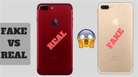 Comparison Real vs Fake iPhone 7 Plus | Market Insight - YouTube