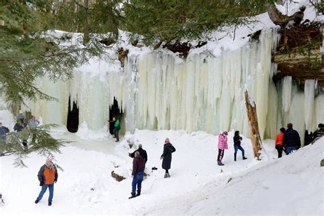 A look inside the stunning Eben Ice Caves in Michigan's Upper Peninsula ...