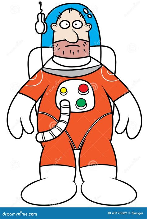 Funny Astronaut Stock Vector - Image: 43170682