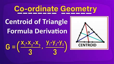 Centroid Of A Triangle In Coordinate Geometry