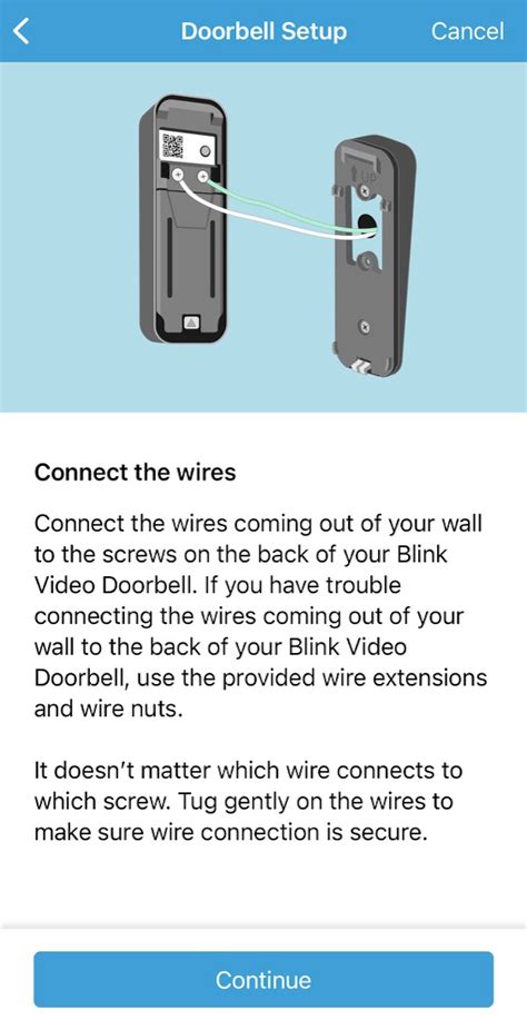 Blink — Blink Video Doorbell wired installation