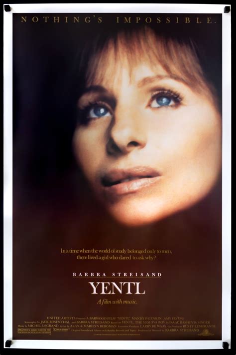 Yentl (1983) Original One Sheet Movie Poster - Original Film Art - Vintage Movie Posters