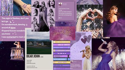 speak now taylors version collage wallpaper Dear John 2010, Taylor Swift Speak Now, Taylors ...