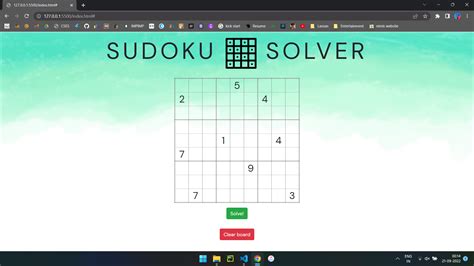 GitHub - rohit02rsk/Sudoku-Solver: This is a Web-app developed using ...