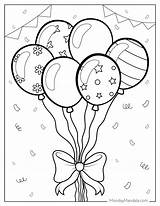 20 Balloon Coloring Pages Free PDF Printables  Birthday coloring sketch template