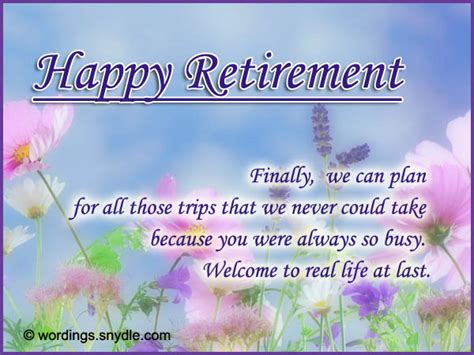 Retirement Wishes, Greetings and Retirement Messages - Wordings and Messages