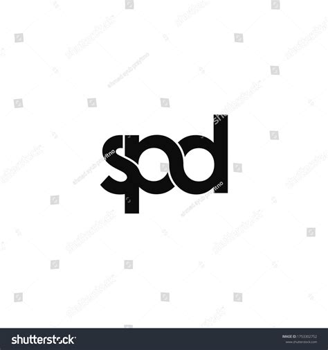 Spd Letter Original Monogram Logo Design Stock Vector (Royalty Free) 1753302752 | Shutterstock