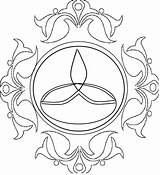 Free Printable Rangoli Coloring Pages For Kids sketch template