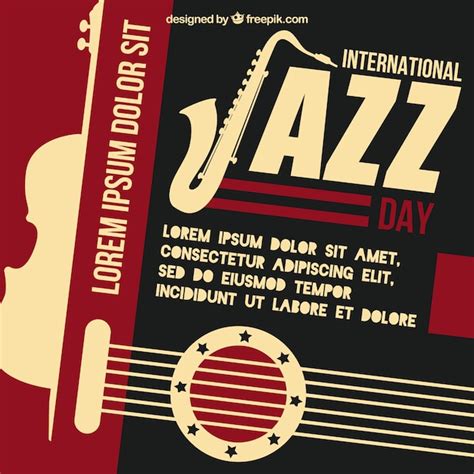 Vintage jazz background Vector | Free Download