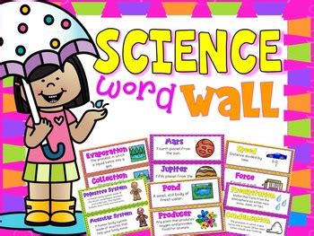 Science Word Wall: Vocabulary Cards *175 Cards* by Kinetic Kat | TpT