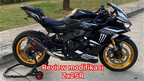 REVIEW MODIFIKASI ZX25R FULL MODIF HEDON - YouTube