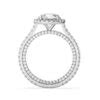 2 Carat Oval Diamond & Pave Profile Ring - Raven Fine Jewelers