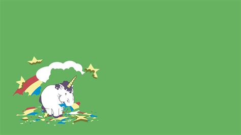 Unicorn Pooping Marshmallows Wallpaper